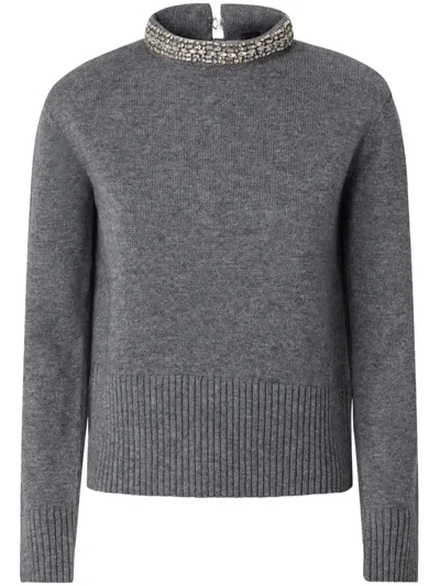 Pinko Berlino Pull Blend Wool In Gray