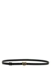 Pinko Ceinture Large Love Birds En Cuir 4cm In Black