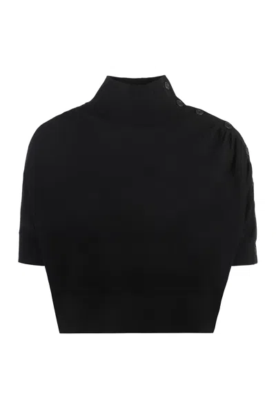 PINKO BEVERINO SHORT SLEEVE SWEATER