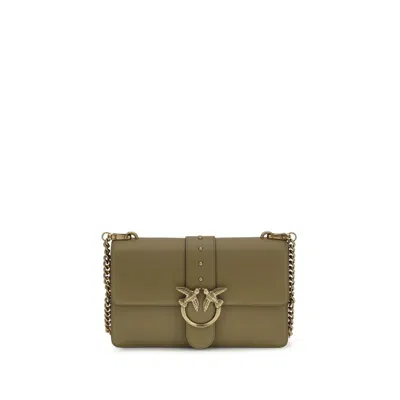 Pinko Bicolor Calf Leather Bos Taurus Shoulder Women's Bag