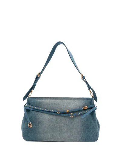 Pinko Big Denim Belt Bag In Blue