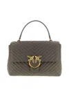 Pinko Love Lady Handbag In Gray