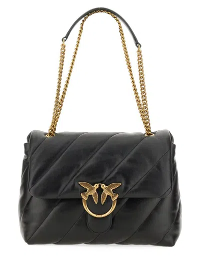 Pinko Big Love Bag In Black