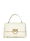Pinko Big Love Bag Puff Handbag In White