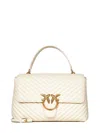 Pinko Big Love Bag Puff Handbag In White