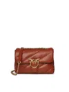 Pinko Classic Love Bag Puff Maxi Quilt Shoulder Bag In Brown