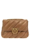 Pinko Love One Mini Crossbody Bags In Brown