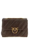 Pinko Big Love Bag Puff Maxi Quilt Crossbody Bag In Brown