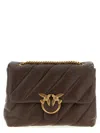Pinko Big Love Bag Puff Maxi Quilt Crossbody Bag In Brown