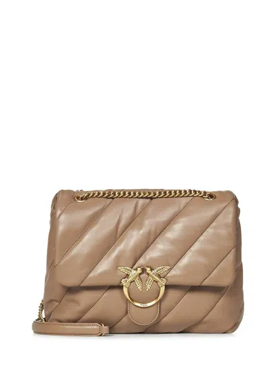 Pinko Big Love Bag Puff Shoulder Bag In Beige