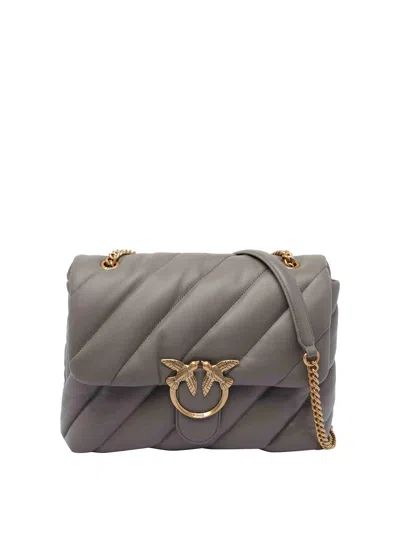 PINKO BIG LOVE ONE CLASSIC PUFFER CROSSBODY BAG