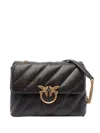 Pinko Love Puff Big Clutch Sheep Nappa Bag In 褐色