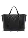 Pinko Big Miranda Shopper In Black