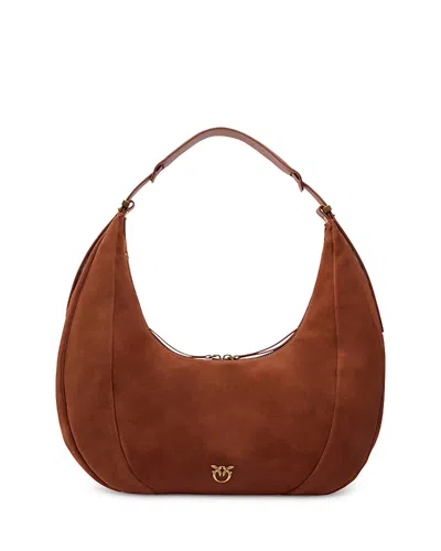 Pinko Big Slouchy Hobo Bag In Gold