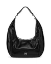 Pinko Hobo Slouchy Large Shoulder Bag In Shiny Leather In Multi
