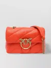 Pinko Bird Chain Strap Gold-tone Quilted Shoulder Bag