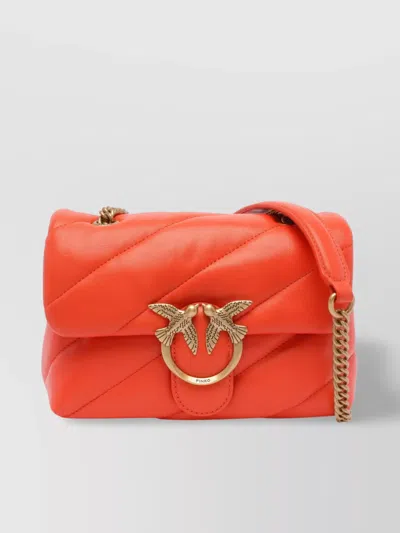 Pinko Bird Chain Strap Gold-tone Quilted Shoulder Bag