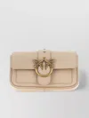 Pinko Bird Detail Chain Strap Leather Satchel