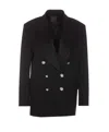 Pinko Vallini Double Layers Dyagonal Jacket In Black