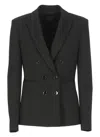 Pinko Alexia Double-breasted Grey Blazer