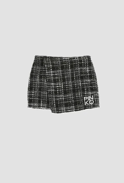 Pinko Kids' Black Asymmetric Baby Miniskirt
