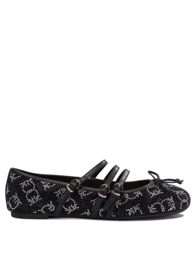 Pinko Black Ballerinas With Delicate Bow
