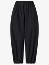 Pinko Lightweight Balloon Pants With Drawstring In Black