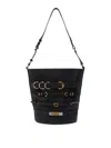 Pinko Metal Buckle Bucket Bag With Adjustable Strap
