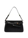 Pinko Mini Structured Studded Shoulder Bag In Black