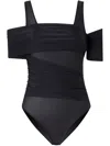 Pinko Open-shoulder Jersey Bodysuit