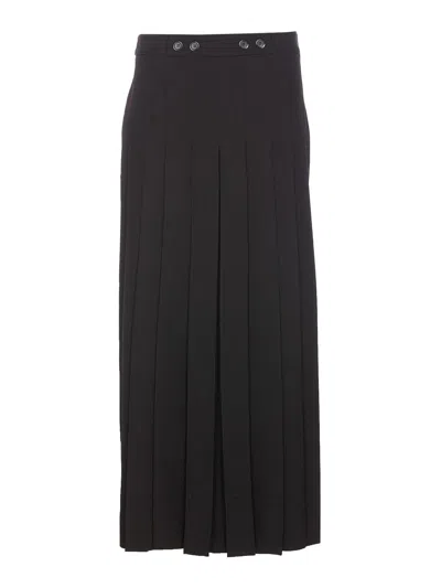 PINKO FALDA SEMILARGA - NEGRO