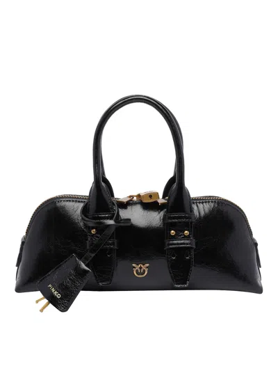 Pinko Escape Baguette Small Handbag In Black