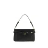 Pinko Mini Structured Studded Shoulder Bag In Red