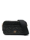 Pinko Mini Logo-debossed Cross Body Bag In Black
