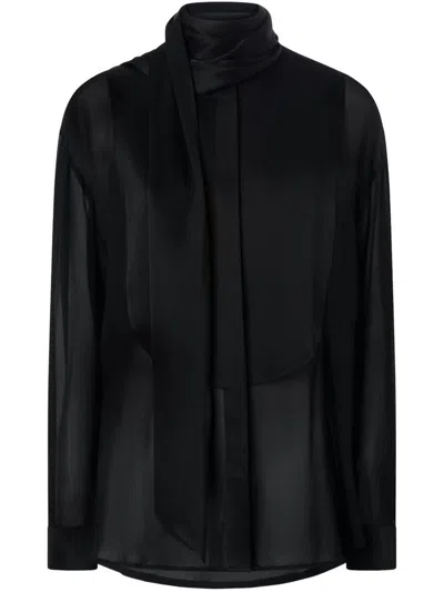 PINKO BLACK 'CIVETTA' SHIRT WITH LONG-SLEEVES