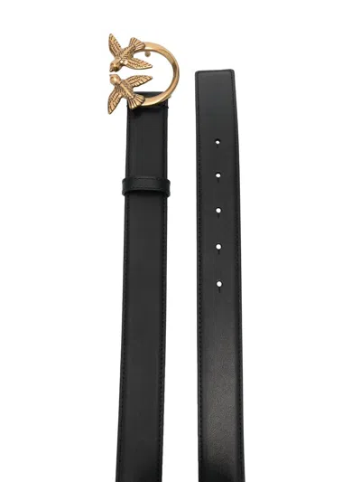 Pinko Black Classic Leather Belt
