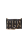 PINKO BLACK CLUTCH WITH CHAIN STRAP