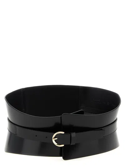 PINKO BLACK CORSET STYLE BELT