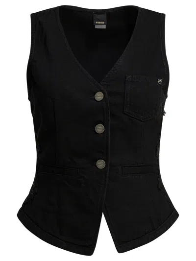 Pinko Black Cotton Jacket