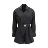 Pinko Black Cotton Jumpsuit