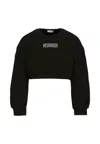 Pinko Logo-embroidery Sweatshirt In Black
