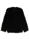 Pinko Faux-fur Jacket In Black
