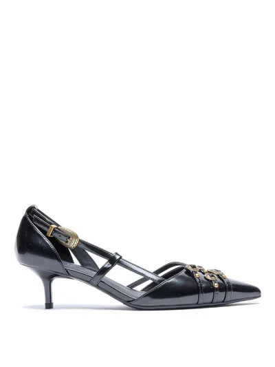 Pinko Black Gloria Slingback In Multi
