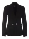 Pinko Metal-buttons Cady Blazer In Black