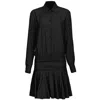 Pinko Black Haircalf Dress In Black