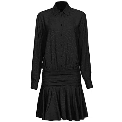Pinko Black Haircalf Dress