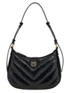 Pinko Half Moon Mini Shoulder Bag In Black