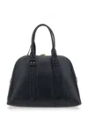 Pinko Black Handbag With Padlock Detail On The Front And Love Birds Plaque On The Front In Leather Woman In Black