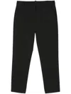 Pinko Black Slim-fit Tailored Trousers In Black