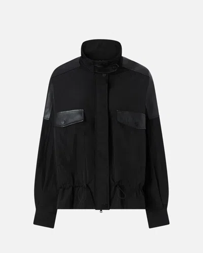 Pinko Black Jacket With Adjustable Drawstring